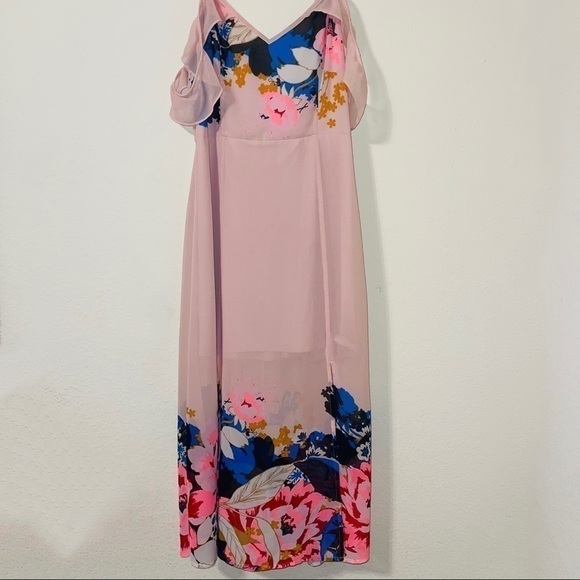 Express NWOT Pink Floral Dress - Picture 3 of 11
